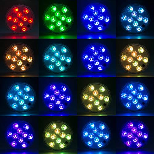 Submersible Led Lights Pond Fountain Lights Battery Operated Water...