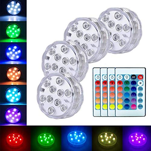 Submersible Led Lights Pond Fountain Lights Battery Operated Water...