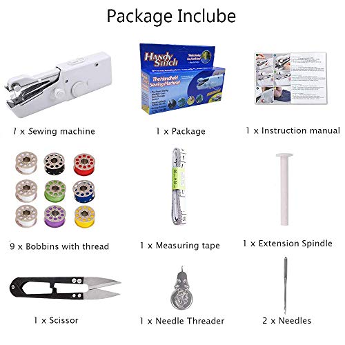 Handheld Portable Sewing Machine Yibaision Mini Electric Stitching...