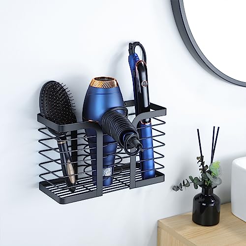 YIGII Hair Dryer Holder - Hair Tool Organizer 3-in-1 Blow Dryer Ho...