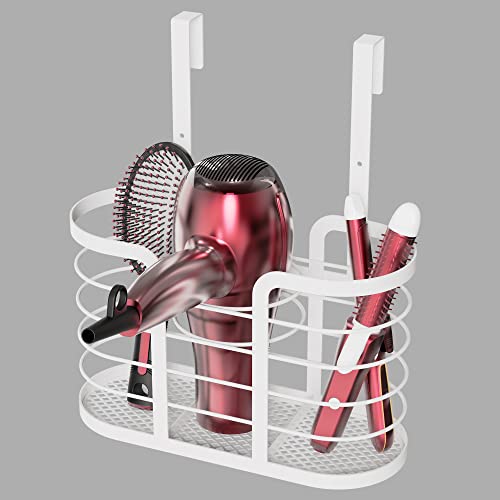 YIGII Hair Dryer Holder - White Hair Tool Organizer 3-in-1 Blow Dr...