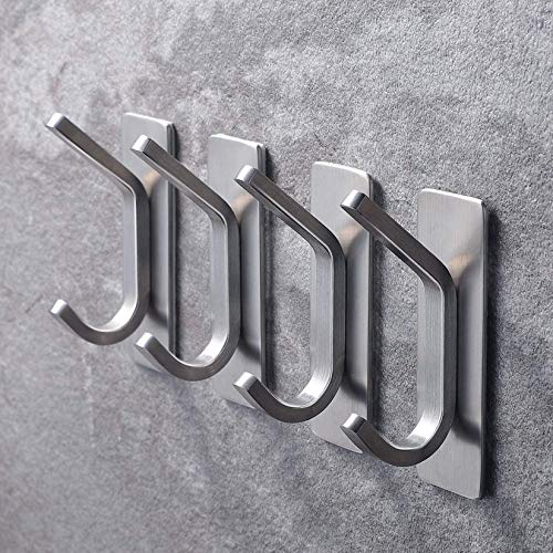 YIGII Towel Hook/Adhesive Hooks - Wall Hooks for Coat/Robe/Towels ...