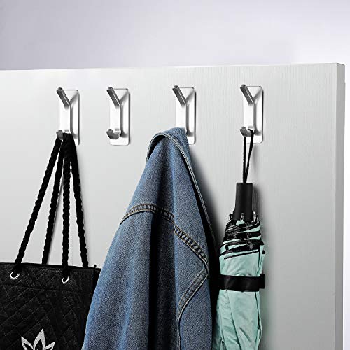 YIGII Towel Hook/Adhesive Hooks - Wall Hooks for Coat/Robe/Towels ...