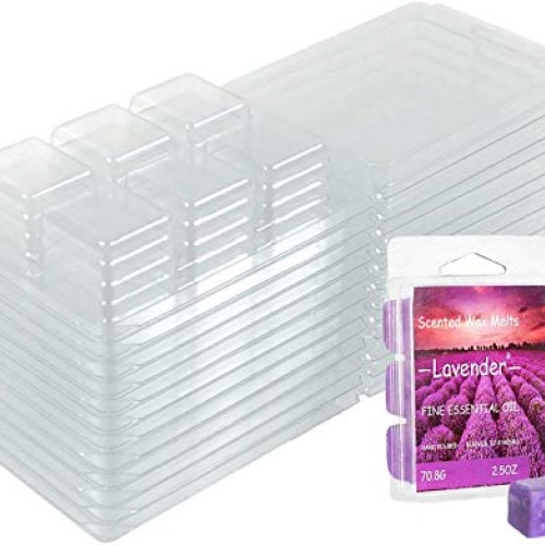 Wax Melt Molds 100 Pack Wax Molds Clear Plastic Wax Melt Clamshells