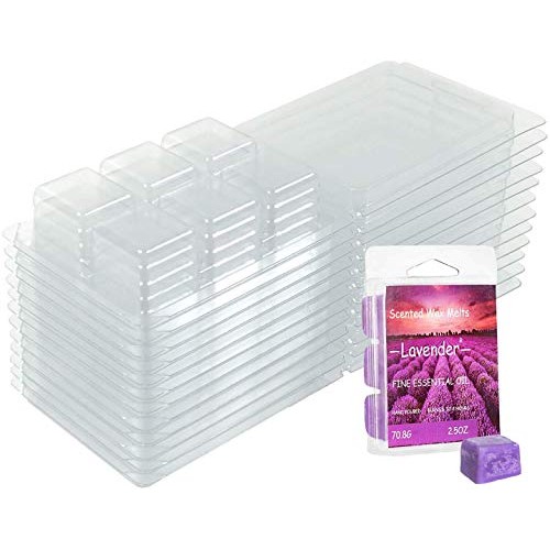 Wax Melt Molds 100 Pack Wax Molds Clear Plastic Wax Melt Clamshells