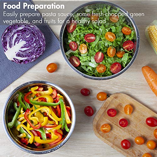 YIHONG 7 Piece Mixing Bowls with Lids for Kitchen, Stainless Steel...