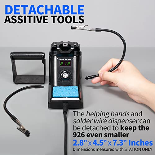 YIHUA 926 III 60W Digital Display Soldering Iron Station Kit w 2 H...