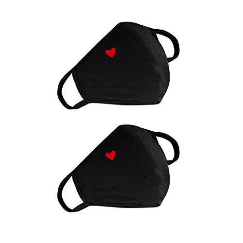 Fashion Cute Heart Face Protection - Unisex Cotton Dustproof Mouth...