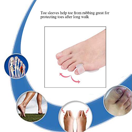 5 Pairs Pinky Toe Cushion Splint, Little Toe Separators, Little To...
