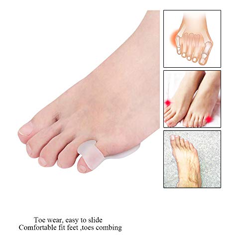 5 Pairs Pinky Toe Cushion Splint, Little Toe Separators, Little To...