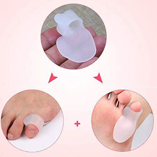 5 Pairs Pinky Toe Cushion Splint, Little Toe Separators, Little To...