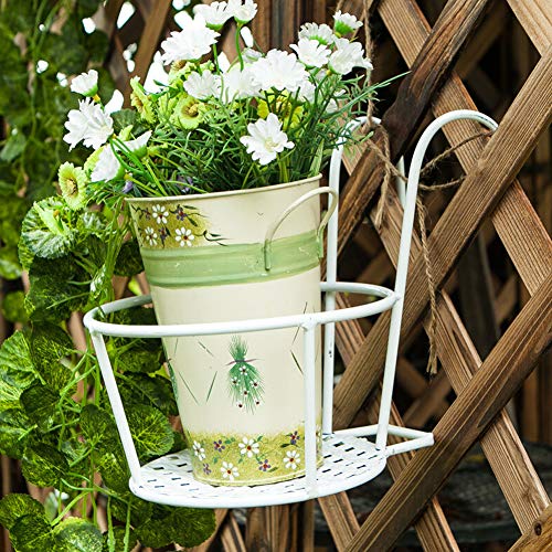 Yimeezuyu Hanging Railing Planter Iron Art Hanging Baskets Flower ...