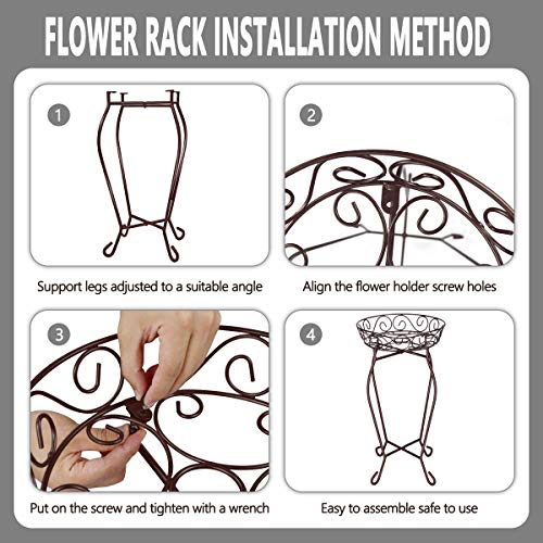 Yimobra Original Patented Tall Plant Stand Metal Flower Pot Holder...