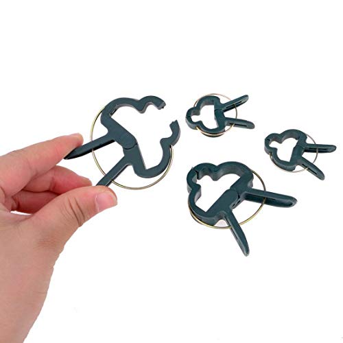 Yinghezu 40 Pcs Plant Support Clips,Flower and Vine,Garden Tomato ...