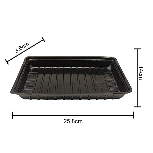 5/10 Pack Seed Starter Trays Seedling Tray Square Black Cultivatio...