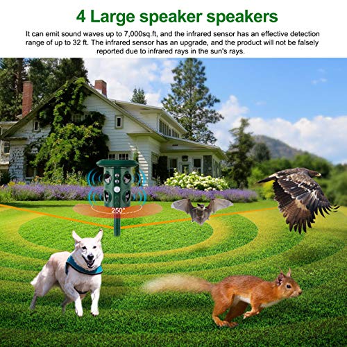 YINKUU Solar Mole Snake Repeller, New 2019 Upgraded Ultrasonic A...