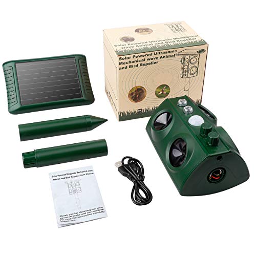 YINKUU Solar Mole Snake Repeller, New 2019 Upgraded Ultrasonic A...