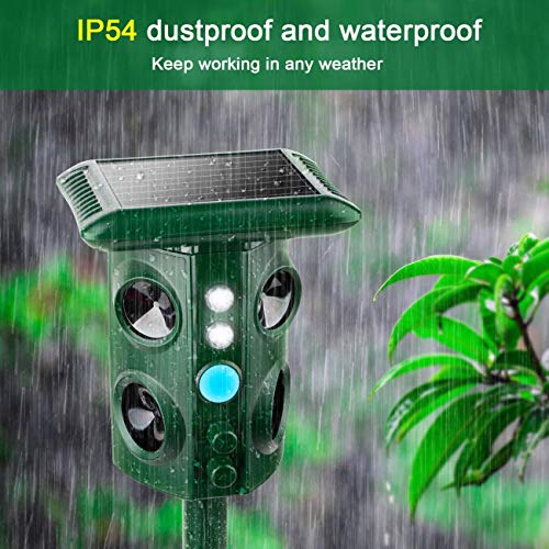 YINKUU Solar Mole Snake Repeller, New 2019 Upgraded Ultrasonic A...
