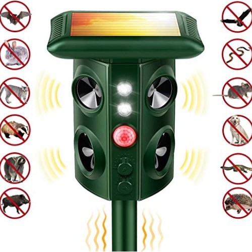 YINKUU Solar Mole Snake Repeller, New 2019 Upgraded Ultrasonic A...