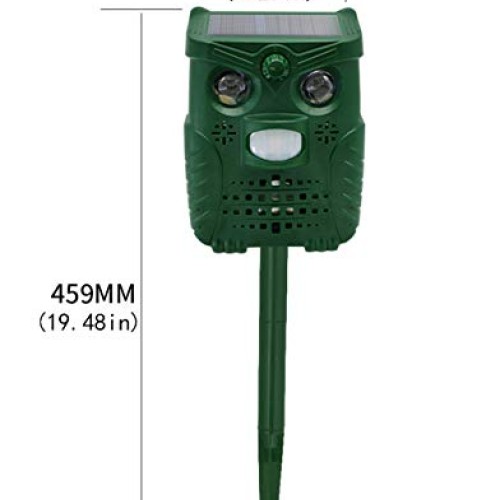YINSY Solar Animal Repeller,Solar Dog Cat Repellent,Waterproof PIR...