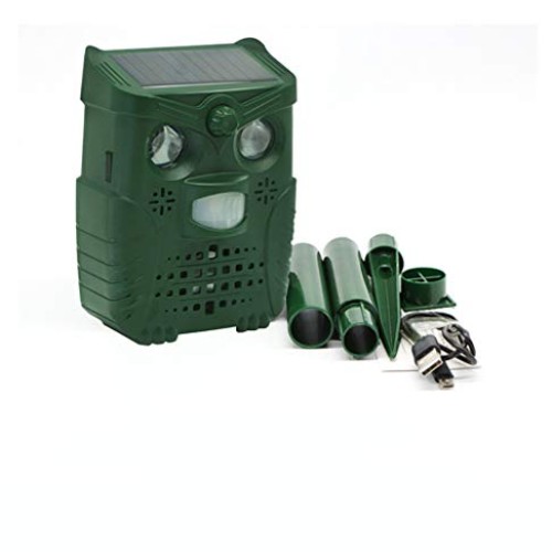 YINSY Solar Animal Repeller,Solar Dog Cat Repellent,Waterproof PIR...