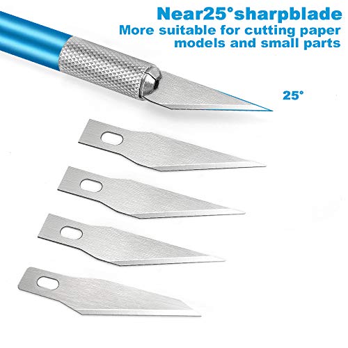 62 PCS Exacto Knife Precision Craft Knife Hobby Knife Set, 60 Carv...