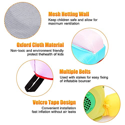 Inflatable Bouncer 420D Oxford 840D Face Mermaid Inflatable Castle...