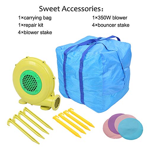 Inflatable Bouncer 420D Oxford 840D Face Mermaid Inflatable Castle...