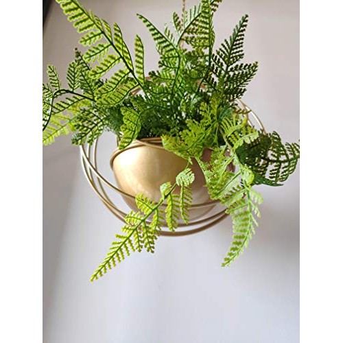 RISEON Boho Gold Metal Plant Hanger,Metal Geometric Hanging Plante...