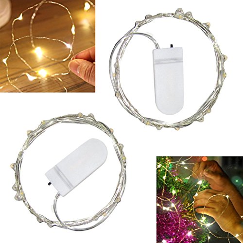 Battery Powered Mason Jar Lantern Lights,8 Pack Warm White 20 Led ...