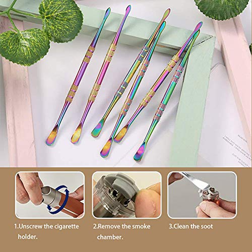 12 Pack Wax Carving Tool Stainless Steel Wax Sculpting Tools Rainb...