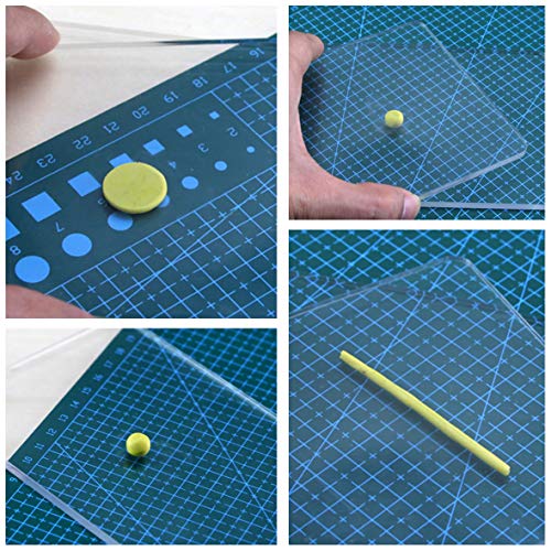45 Pieces Polymer Clay Tool Kit Acrylic Polymer Clay Roller Clay B...
