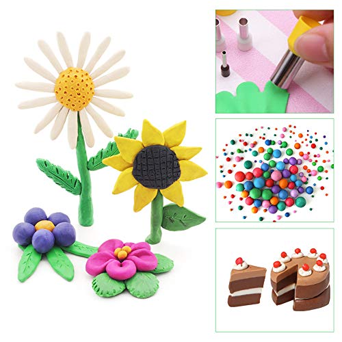 45 Pieces Polymer Clay Tool Kit Acrylic Polymer Clay Roller Clay B...