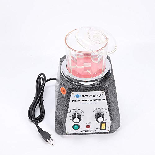 4 Speeds Control 100mm Magnetic Jewel Tumbler Polisher&Finisher fo...