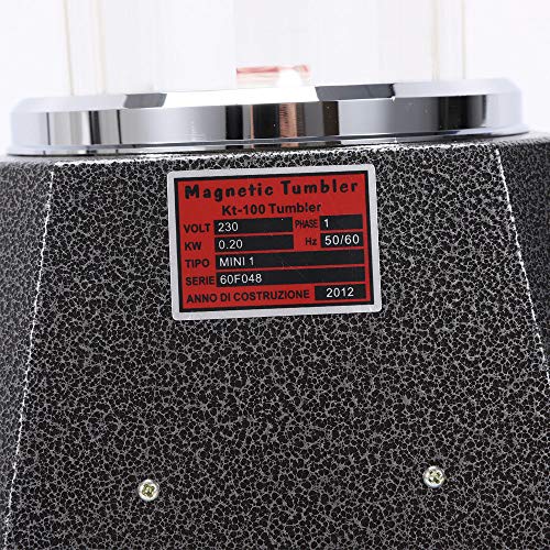 4 Speeds Control 100mm Magnetic Jewel Tumbler Polisher&Finisher fo...