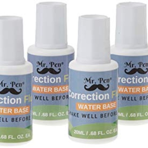 Mr Pen- Correction Fluid, Pack of 6, Correction liquid White, Liqu...