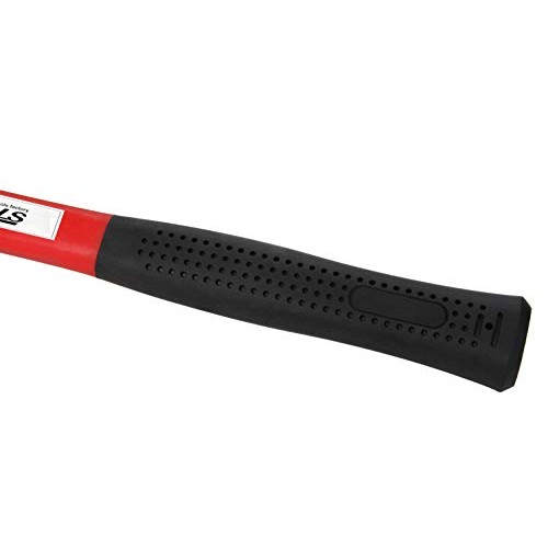 YIYITOOLS Claw Hammer With fiberglass Handle – 16-oz, Red and Blac...