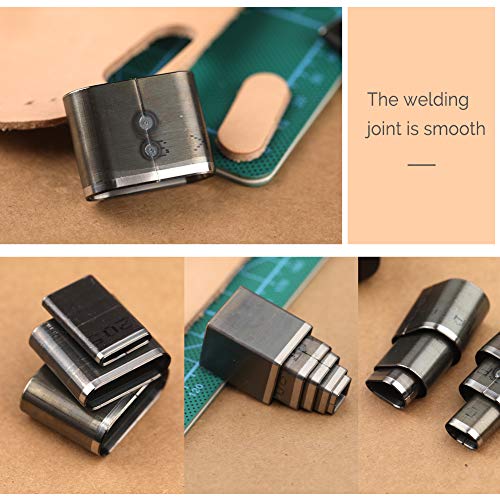 52 Shape Style Hollow Punch Cutter Tool, Leather Cutting Tools wit...