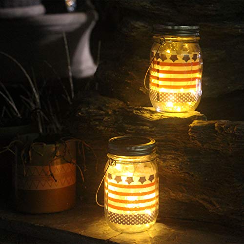 Bethlehem Lighting Solar Mason jar Light, 8 Pack 30Led Waterproof ...