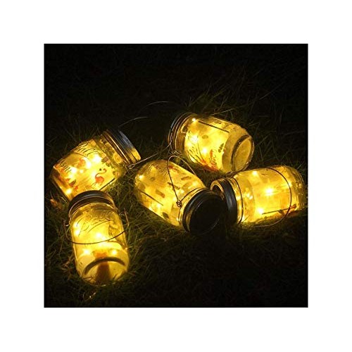 Bethlehem Lighting Solar Mason jar Light, 8 Pack 30Led Waterproof ...