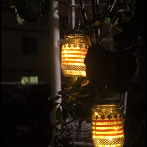 Bethlehem Lighting Solar Mason jar Light, 8 Pack 30Led Waterproof ...