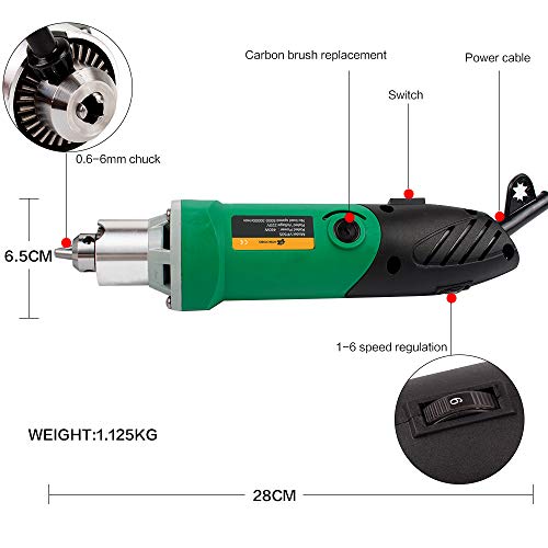 480W Electric Drill Mini Engraver With 6 Variable Speed For Metalw...