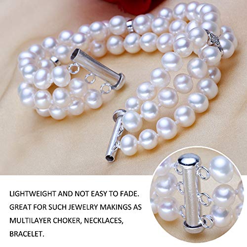 Layered Necklace Spacer Clasp, 3 Strands Necklaces Slide Magnetic ...