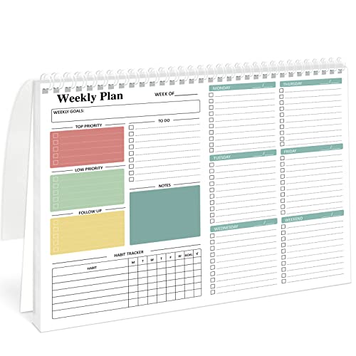 Weekly Planner To Do List Note Pad - Daily To Do List, Undated 52 ...