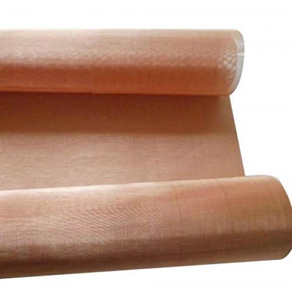 13 x 40 99.9% Pure Copper Filter Coarse Dense Gauze Mesh #60