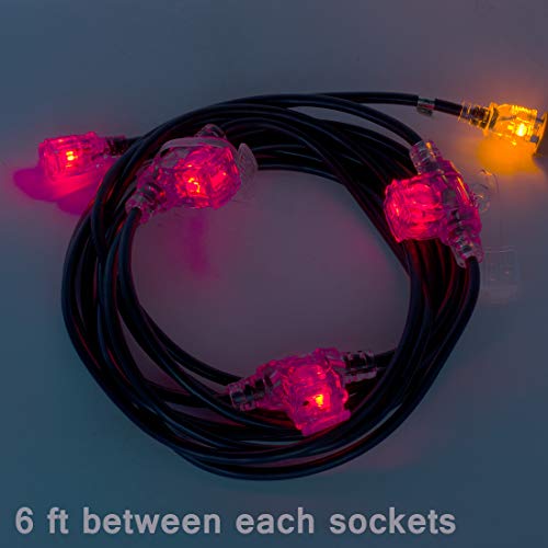 Yodotek 25FT Power Extension Cord 3 Prong,Four Nema 5-15R Female S...