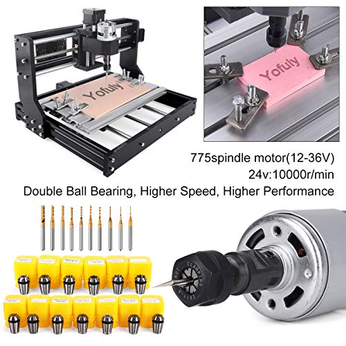 3000mW Laser Engraver CNC 3018 Pro GRBL Control Engraving Machine,...