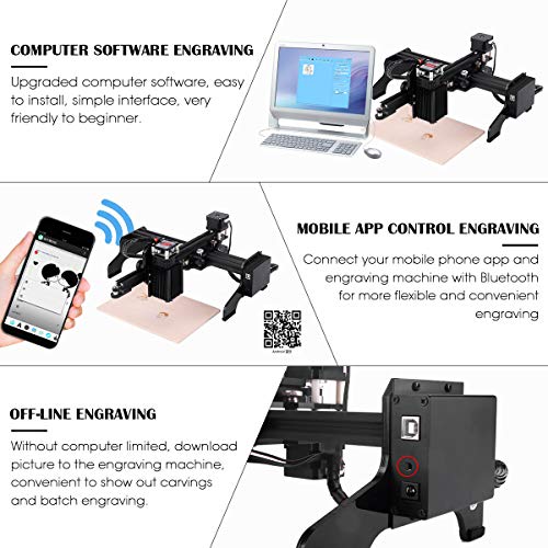 Yofuly 7000mW Laser Engraver Machine Upgrade Version DIY Mini CNC ...