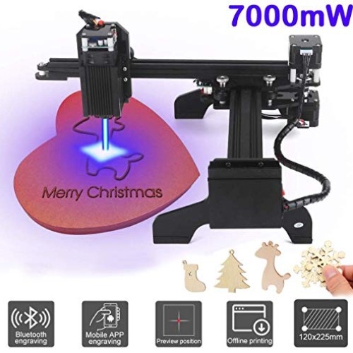 Yofuly 7000mW Laser Engraver Machine Upgrade Version DIY Mini CNC ...