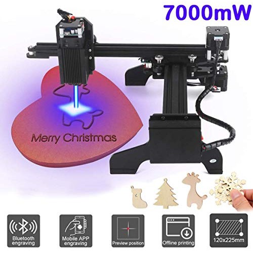 Yofuly 7000mW Laser Engraver Machine Upgrade Version DIY Mini CNC ...